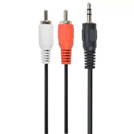 Gembird 3,5 jack/2RCA audio kábel 5m Black