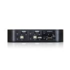 ATEN 4-Port USB Mini DisplayPort/Audio Dual Display KVMP Switch + Cables
