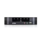 ATEN 4-Port USB Mini DisplayPort/Audio Dual Display KVMP Switch + Cables