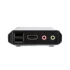 ATEN CS22H 2-Port USB 4K HDMI Cable KVM Switch with Remote Port Selector