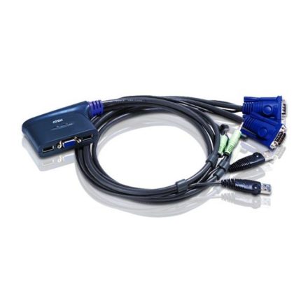 ATEN CS62U 2-Port USB VGA/Audio Cable KVM Switch (1,8m)