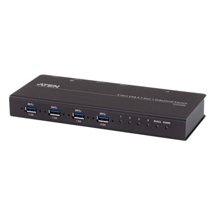 ATEN US3344I 4 x 4 USB3.2 Gen 1 Industrial Hub Switch 