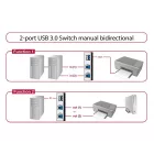 DeLock USB3.0 2 port manual bidirectional Switch