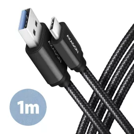   AXAGON BUCM3-AM10AB Speed USB-C > USB-A 3.2 Gen 1 Cable 1m Black