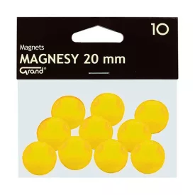 Táblamágnes GRAND 20mm sárga 10 darabos