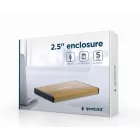Gembird EE2-U3S-3-GL USB3.0 2,5" Enclosure Aluminium Gold