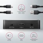AXAGON ADSA-M2C SuperSpeed USB-C 10 Gbps Dual NVMe M.2 SSD Clone Master Dock