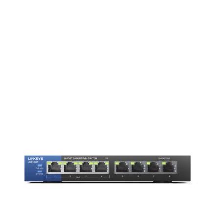 Linksys LGS108P 8-Port Business Desktop Gigabit PoE+ Switch