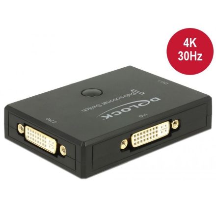 DeLock DVI 2 - 1 Switch bidirectional 4K 30Hz