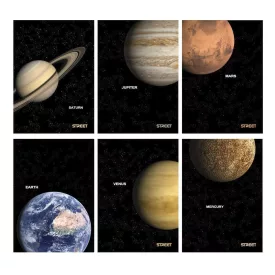 Füzet kockás STREET A/4 54 lapos Planets