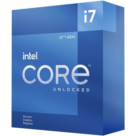 Intel Core i7-12700KF 3,6GHz 25MB LGA1700 BOX (Ventilátor nélkül) (Alder Lake)