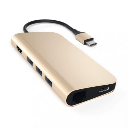 Satechi Type-C Multi-Port Adapter 4K with Ethernet Gold