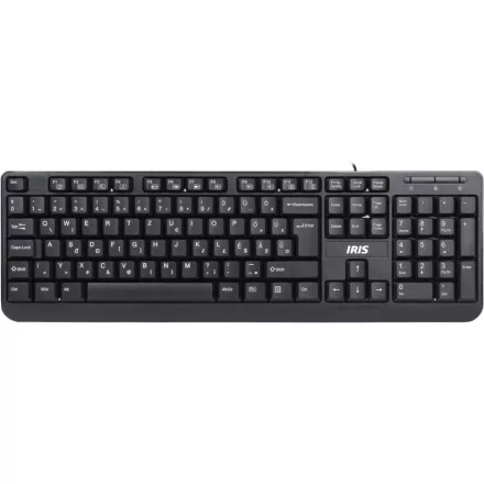 IRIS B-13 USB billentyűzet Black HU