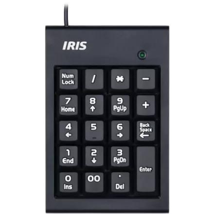 IRIS B-15 USB numerikus billentyűzet Black