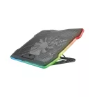 Trust GXT 1126 Aura RGB Többszínű megvilágítású laptop hűtőállvány Black