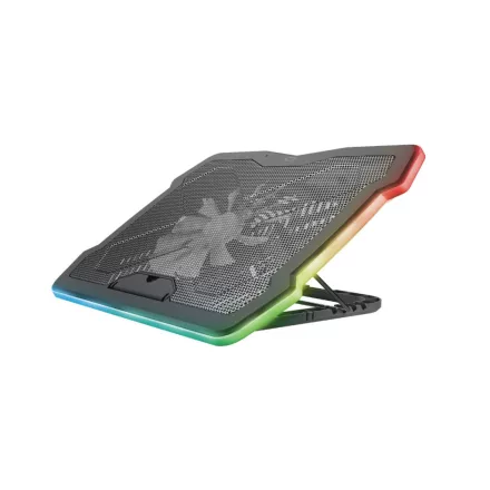 Trust GXT 1126 Aura RGB Többszínű megvilágítású laptop hűtőállvány Black