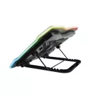 Trust GXT 1126 Aura RGB Többszínű megvilágítású laptop hűtőállvány Black