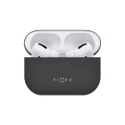 FIXED Silky szilikon tok Apple Airpods Pro fülhallgatóhoz, fekete