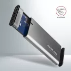 AXAGON EEM2-SG2 SuperSpeed+ USB-C - M.2 NVMe & SATA SSD RAW box Grey
