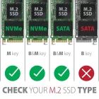 AXAGON EEM2-SG2 SuperSpeed+ USB-C - M.2 NVMe & SATA SSD RAW box Grey