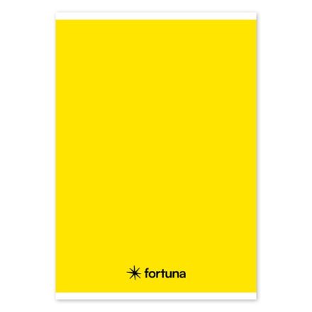 Füzet vonalas FORTUNA Monocolor A/5 32 lapos 21-32 4-8.osztályos sárga