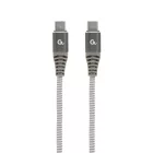 Gembird CC-USB2B-CMCM60-1.5M 60W Type-C Power Delivery (PD) Premium Charging & Data cable 1,5m Grey
