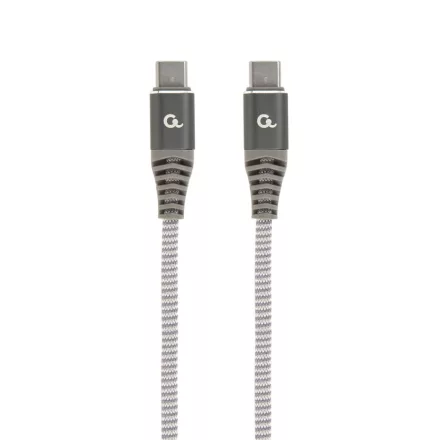 Gembird CC-USB2B-CMCM60-1.5M 60W Type-C Power Delivery (PD) Premium Charging & Data cable 1,5m Grey