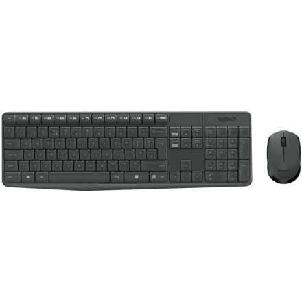 Logitech MK235 Wireless Combo billentyűzet + egér Black US