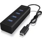 Raidsonic IcyBox IB-HUB1409-C3 4-port Hub with USB Type-C Interface Black