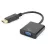 Gembird DisplayPort to VGA M/F adapter 0,2m Black