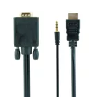 Gembird A-HDMI-VGA-03-6 HDMI to VGA and audio adapter cable single port 1,8m Black