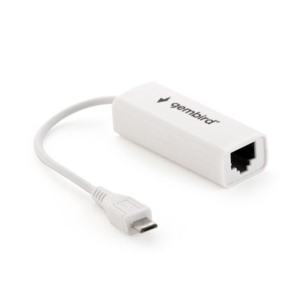 Gembird NIC-MU2-01 microUSB 2.0 LAN Adapter for mobile devices White