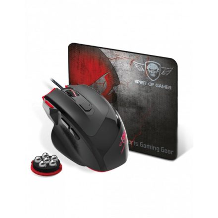 Spirit Of Gamer Pro M3 Gaming mouse + mousepad Set Black