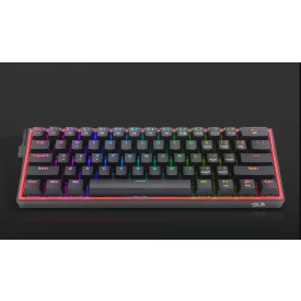   Redragon Fizz Pro black, wired&2.4G&BT Mechanical Keyboard, RGB, brown switch Black HU