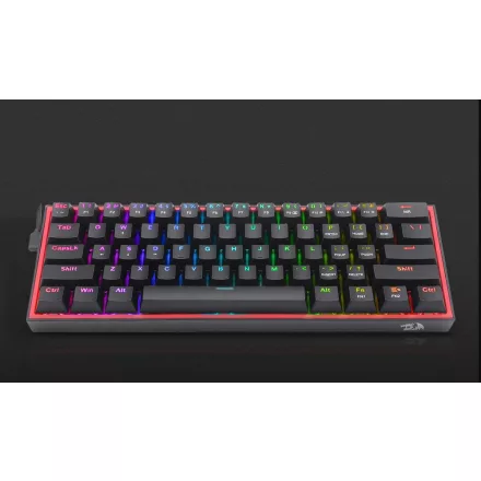 Redragon Fizz Pro black, wired&2.4G&BT Mechanical Keyboard, RGB, brown switch Black HU