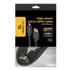Gembird CC-HDMID-6 microHDMI to HDMI 2.0 cable 1,8m Black