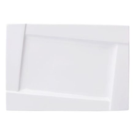 Lapostányér AMBITION Kubiko téglalap alakú fehér 30,5x21 cm