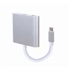 Gembird A-CM-HDMIF-02-SV USB type-C multi-adapter Silver