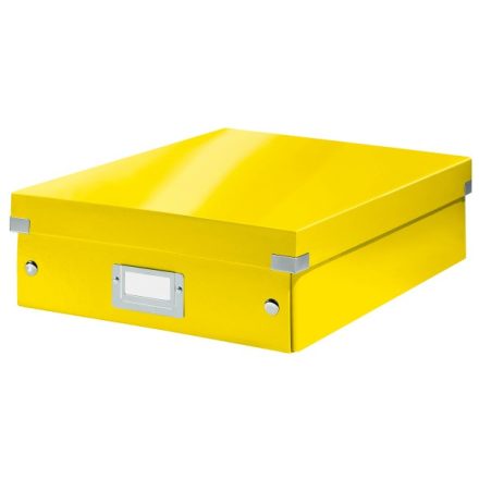 Tároló doboz LEITZ Click&Store rendszerező M méret sárga