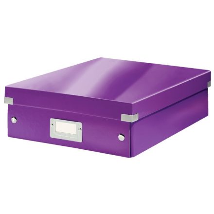 Tároló doboz LEITZ Click&Store rendszerező M méret lila