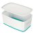 Tároló doboz LEITZ Wow Mybox fedeles műanyag kicsi fehér/jégkék