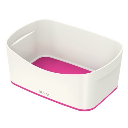 Tároló doboz LEITZ Wow Mybox műanyag fehér/rózsaszín