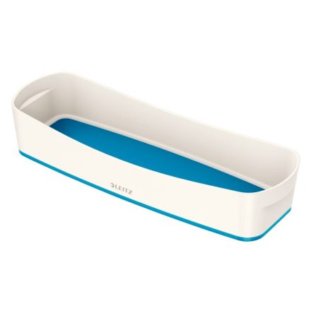 Tároló doboz LEITZ Wow Mybox műanyag keskeny fehér/kék