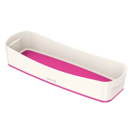 Tároló doboz LEITZ Wow Mybox műanyag keskeny fehér/rózsaszín