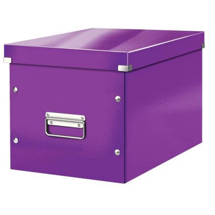 Tároló doboz LEITZ Click&Store L méret kocka lila