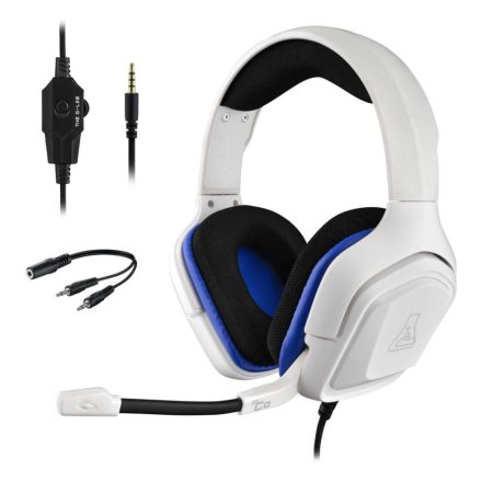 The G-Lab Korp Cobalt Gaming Headset White