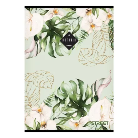 Füzet kockás STREET A/4 54 lapos Botanic