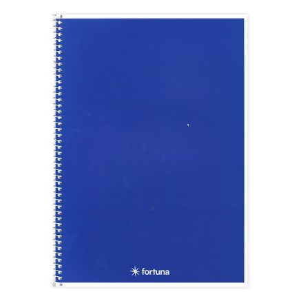 Spirálfüzet vonalas FORTUNA Monocolor A/4 70 lapos sötétkék
