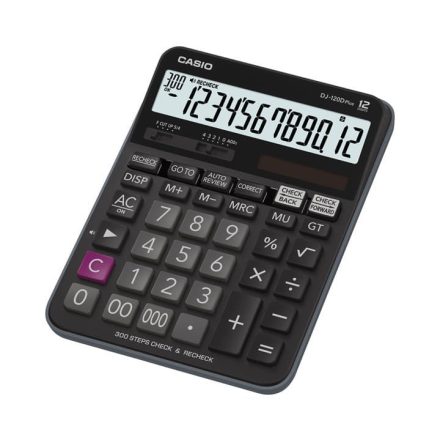 Casio DJ-120D Plus Asztali számológép Black 