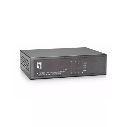 LevelOne FEP-0812 8-Port Fast Ethernet PoE Switch